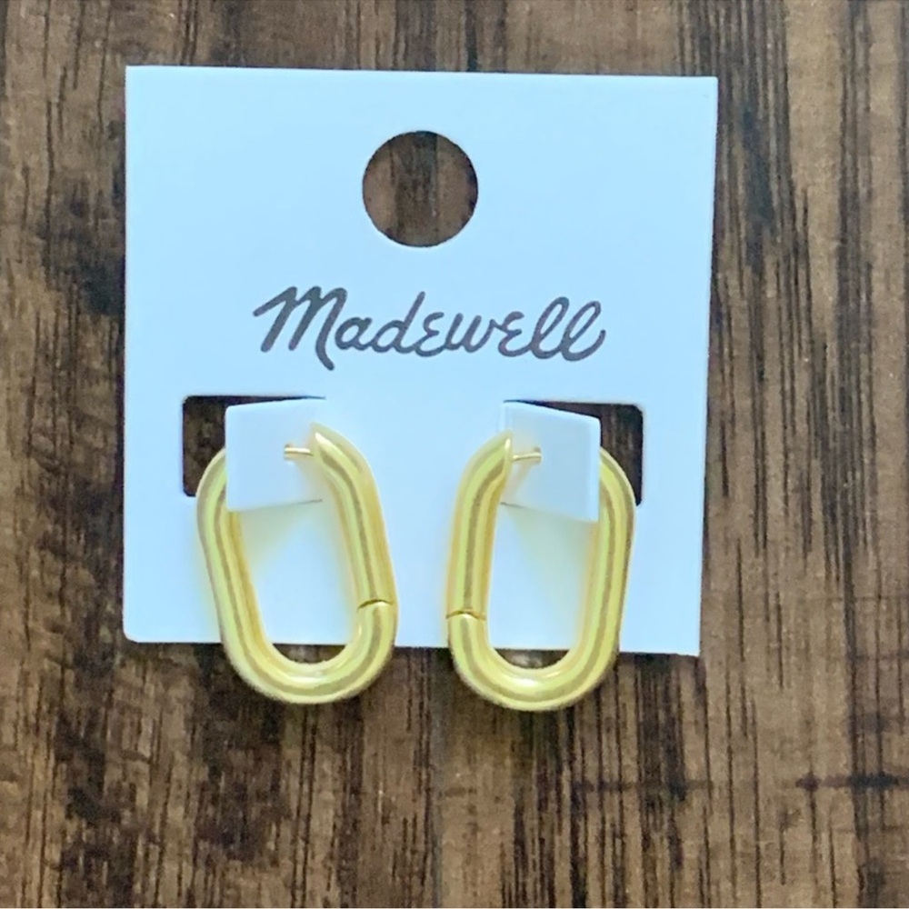 Madewell carabiner medium hoop earring - Picture 3 of 8